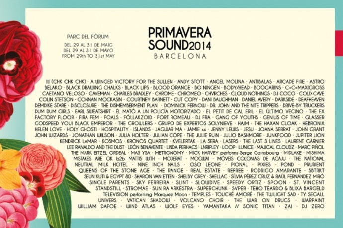 Al via il PRIMAVERA SOUND 2014 e il PRIMAVERA PRO 2014