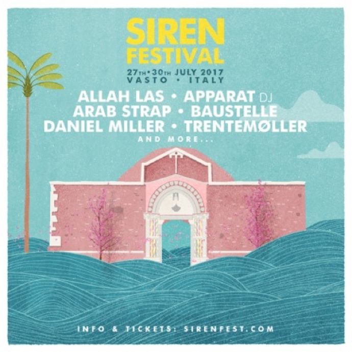 Siren Festival 2017 - i primi nomi: Allah Las, Apparat dj, Arab Strap, Baustelle, Daniel Miller, Trentemøller