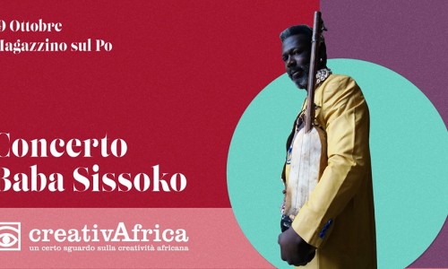 Baba Sissoko in concerto al Magazzino Sul Po, Torino, per road to CreativAfrica