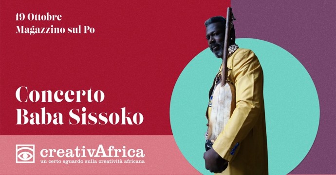 Baba Sissoko in concerto al Magazzino Sul Po, Torino, per road to CreativAfrica