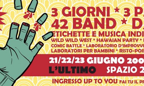 21 / 22 / 23 giugno 2000ecredici allo sPAZIO211: NO fest! 5 – l’ultimo