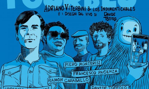 Adriano Viterbini & Los Indimenticables ed i disegni dal vivo di Davide Toffolo al CInema Massimo di Torino