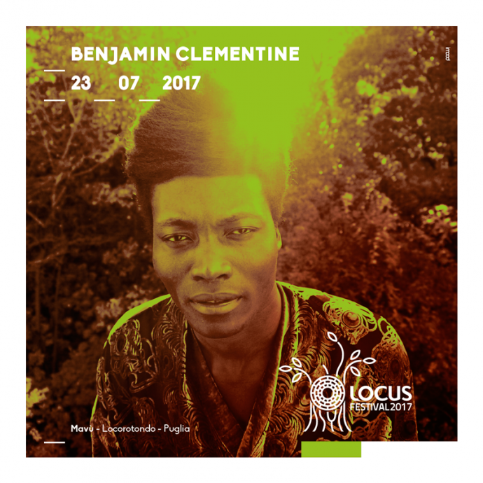 Le date della XIII edizione del Locus Festival, dal 15 luglio al 15 agosto 2017 – Svelato il primo ospite internazionale: Benjamin Clementine sul palco il 23 luglio.