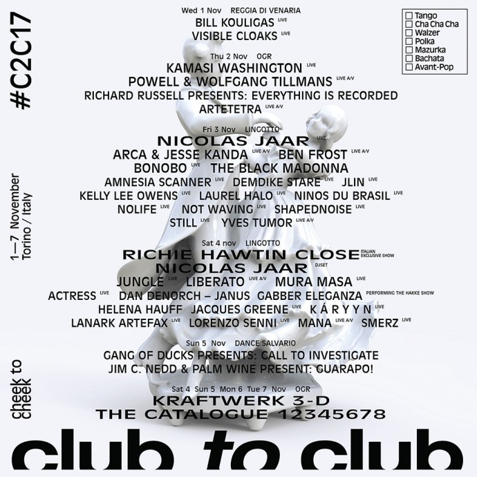 Solo due giorni alla diciassettesima edizione di Club To Club - Già Sold Out la serata di venerdì