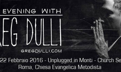 Greg Dulli in italia per un'unica data!  Uno show acustico il 22 Febbraio a Roma con un ospite d'eccezione: Manuel Agnelli.