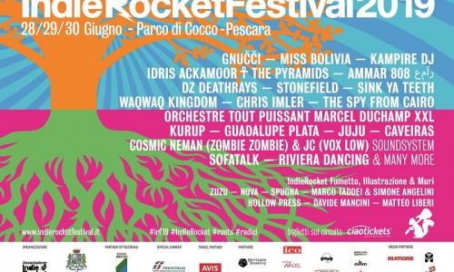 Indierocket Festival 2019 - 28,29,30 giugno - XVI Edizione 2019 - Parco Di Cocco, Pescara
