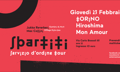 Spartiti (Max Collini e Jukka Reverberi) all’ Hiroshima Mon Amour, giovedì 23 febbraio
