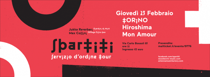 Spartiti (Max Collini e Jukka Reverberi) all’ Hiroshima Mon Amour, giovedì 23 febbraio