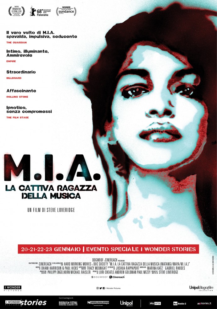 M.I.A. La Cattiva Ragazza Della Musica - Dal 20 al 23 gennaio al cinema