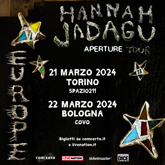 Hannah Jadagu in Italia, Marzo 2023, Torino e Bologna
