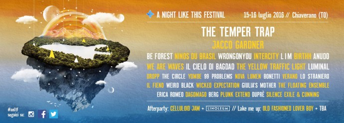 THE TEMPER TRAP al festival ANightLikeThis 2016 di CHIAVERANO (TO)