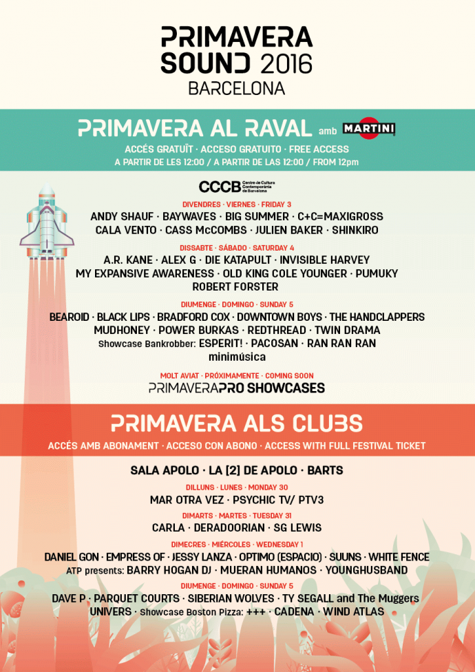 El Raval, l’epicentro cittadino del Primavera Sound. Oltre 70 concerti gratis nel centro di Barcellona