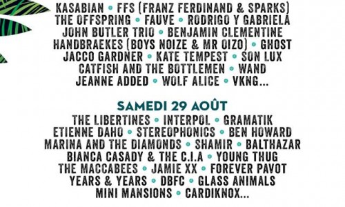 Rock en Seine festival 2015, news: video di THE LIBERTINES – GUNGA DIN e SON LUX – YOU DON’T KNOW ME. Festival Rock en Seine - 28.29.30 Agosto 2015