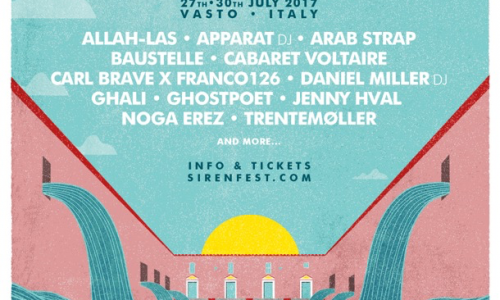 Siren Festival 2017 - Nuovi nomi: Cabaret Voltaire, Ghali, Ghostpoet, Jenny Hval, Carl Brave x Franco126, Noga Erez