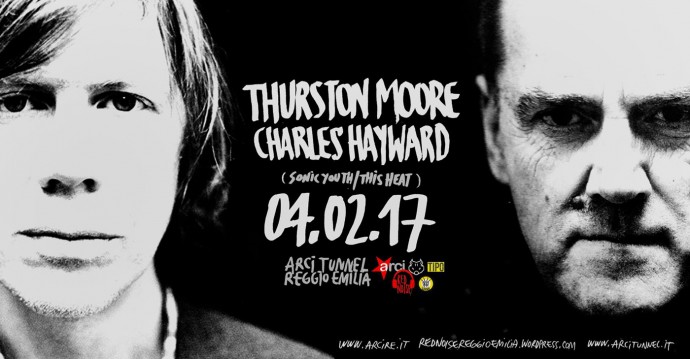 Thurston Moore & Charles Hayward (Sonic Youth/This Heat) al Tunnel di Reggio nell'Emilia