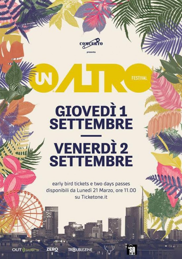 UNALTROFESTIVAL 2016: annunciate le giornate del festival estivo della Comcerto a Milano