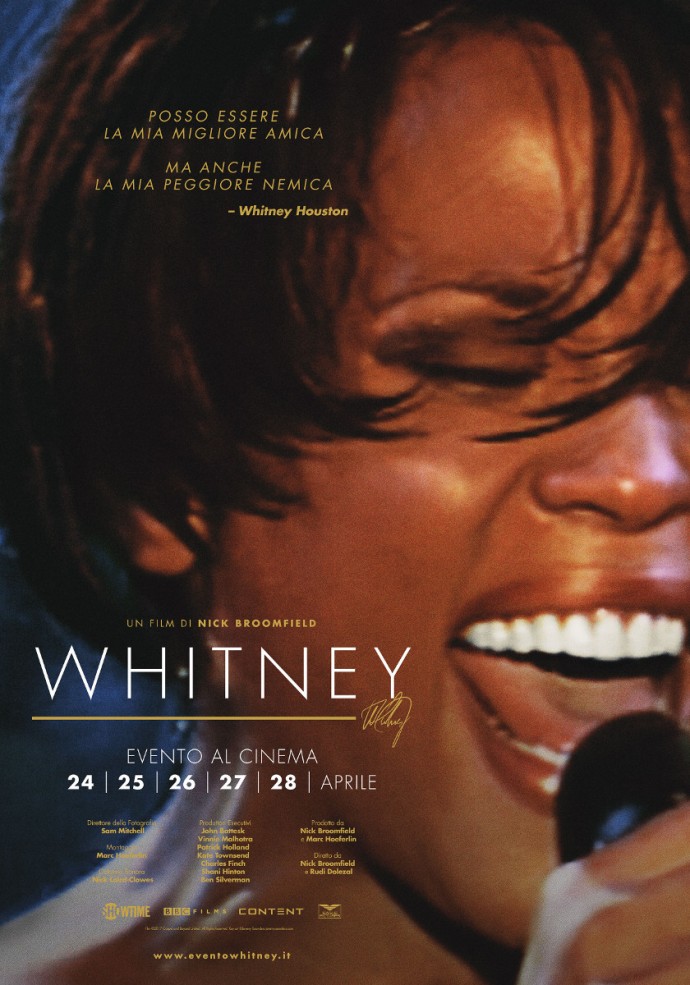 Whitney, il 24, 26 e 27 nei cinema UCI il documentario sulla vita della cantante americana -  Il trailer del film.