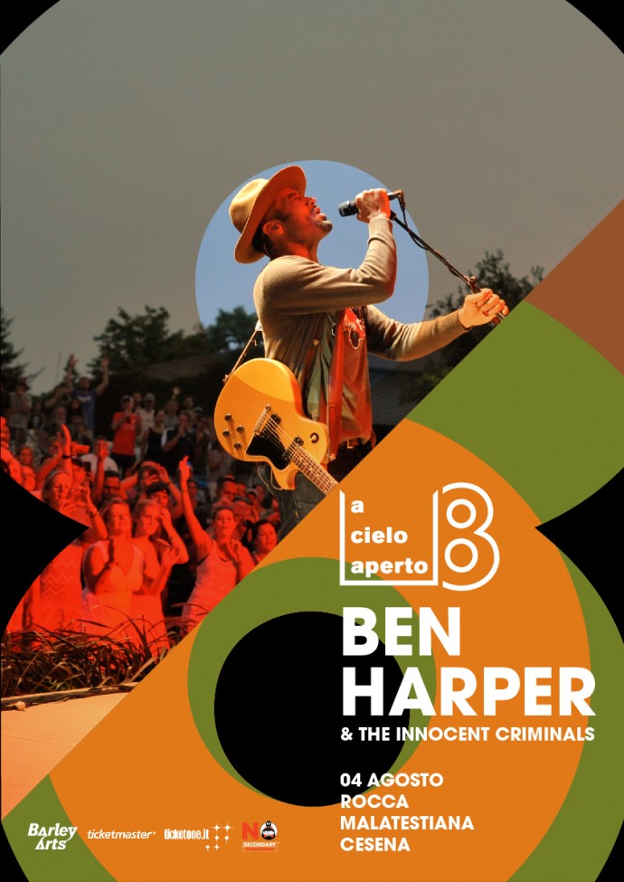 Barley Arts: Ben Harper & The Innocent Criminals, Cesena si aggiunge al tour estivo dopo Brescia, Taormina e Riola Sardo!