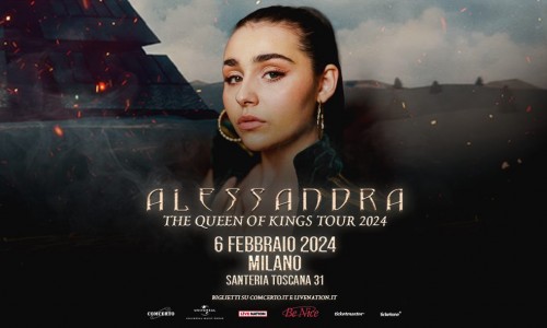 La cantautrice metà norvegese e metà italiana Alessandra arriva in Italia il 6 febbraio 2024 a Santeria Toscana 31 di Milano