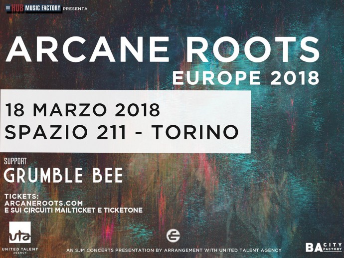 Arcane Roots: manca sempre meno all'unica data italiana a Torino!