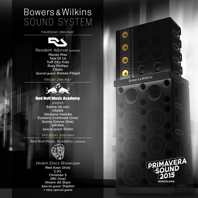 Primavera Sound 2015: il programma del Bowers & Wilkins Sound System