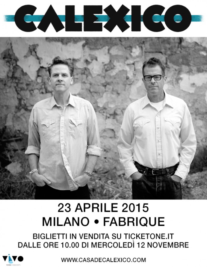 Calexico in concerto in Italia per una data a Milano! 