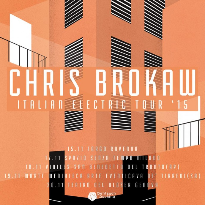 Lo Slow Core di CHRIS BROKAW (Codeine, Come) torna in Italia.