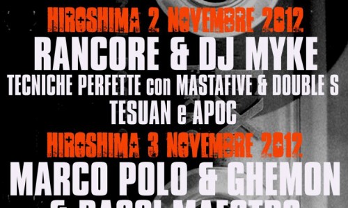 Halloween Night e Rap Turin all'Hiroshima mon amour di Torino
