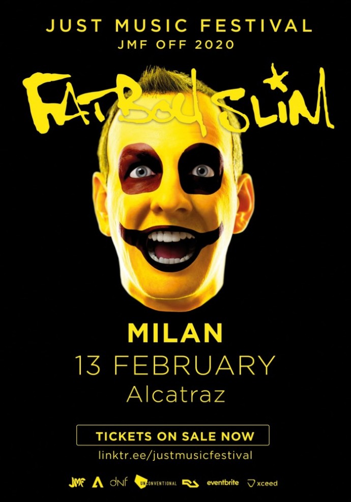 Fatboy Slim: il re del big beat giovedì 13 febbraio all'Alcatraz di Milano in esclusiva per Just Music Festival Off 2020