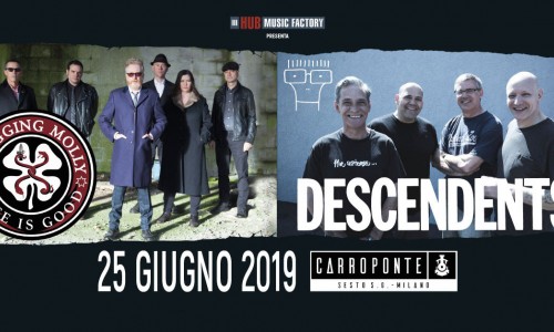 Flogging Molly + Descendents: due grandi band, un'unica serata al Carroponte