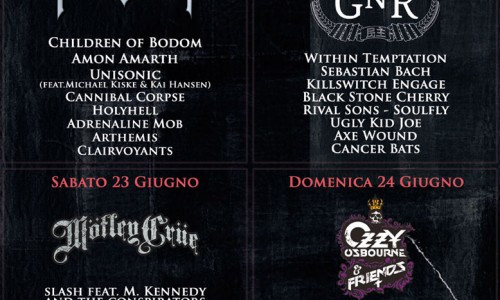 Pochi giorni al Gods of Metal, il più longevo festival metal-rock in Europa: con Guns N' Roses, Ozzy & Friends, Slash, Motley Crue, Manowar e tantissimi altri...