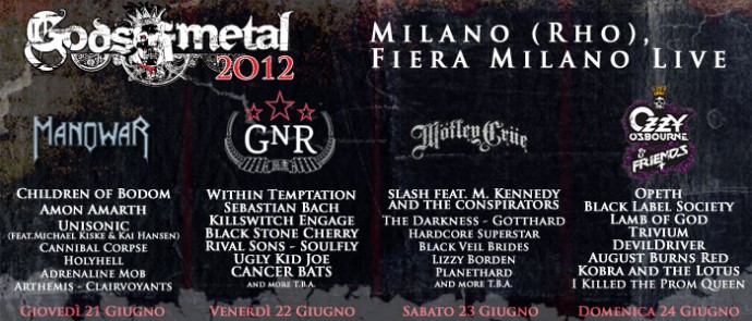 GODS OF METAL 2012: dettagli sul campeggio ufficiale del festival 
