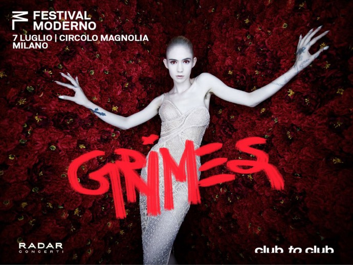 GRIMES: HEADLINER DI FESTIVAL MODERNO, a Luglio a Milano!