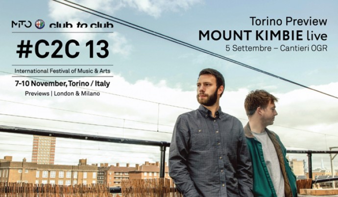 Alfa MiTo #C2C13: la preview giovedì 5 settembre a Torino con Mount Kimbie live