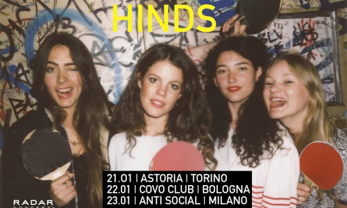 Hinds: ALBUM DI DEBUTTO E TRE DATE A GENNAIO IN ITALIA!