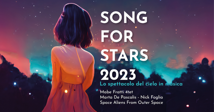 Song For Stars 2023! Dopo il primo appuntamento con la violoncellista Mabe Fratti, al Planetario di Torino i prossimi appuntamenti sono con Marta de Pascalis e Nick Foglia e Space Aliens From Outer Space