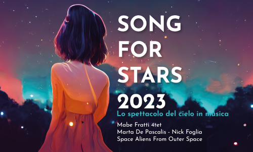 Song For Stars 2023! Dopo il primo appuntamento con la violoncellista Mabe Fratti, al Planetario di Torino i prossimi appuntamenti sono con Marta de Pascalis e Nick Foglia e Space Aliens From Outer Space
