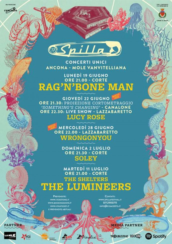 Al via l’undicesima edizione di “Spilla” di Ancona, il bell' appuntamento dell’estate 2017, con RAG’N’BONE MAN