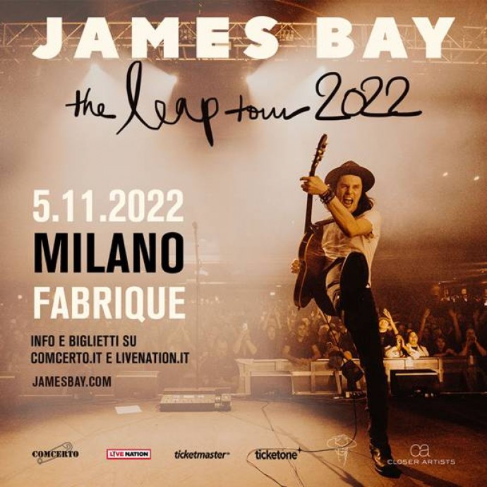 James Bay in concerto a Milano con il nuovo album 