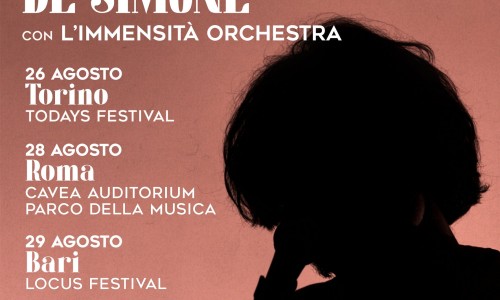 Andrea Laszlo De Simone e l’Immensità Orchestra dal vivo per tre concerti a fine agosto