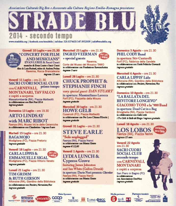 Calendario di STRADE BLU festival, Modigliana, Faenza, Alfonsine, Forlì ...