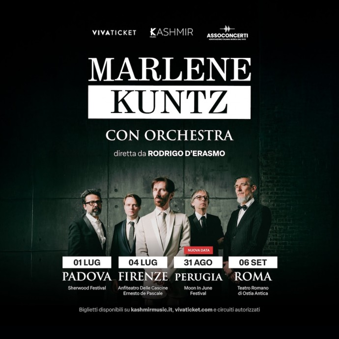 Marlene Kuntz con Orchestra diretta da Rodrigo D'Erasmo_dopo il successo delle prime date si aggiunge un appuntamento a Perugia (31.08)