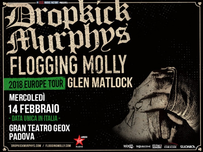 Dropkick Murphys e Flogging Molly assieme a Glen Matlock: meno di due mesi al grande ritorno!