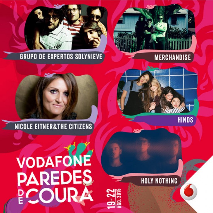 VODAFONE PARADES DE coura 2015: ALTRE CINQUE CONFERME