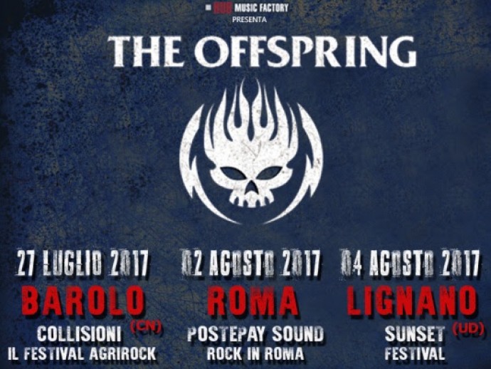 The Offspring: questa sera la prima data del tour italiano a Collisioni Festival di Barolo (Cn)