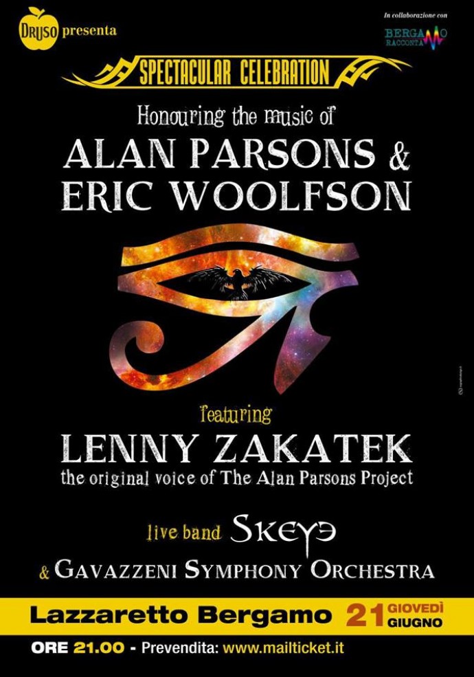 Lenny Zakatek, voce originale di Alan Parsons Project in Italia con un'intera orchestra per Honouring The Music Of Alan Parsons & Eric Woolfson 