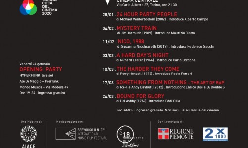 Play It Loud! – Sette Film Sul Pentagramma: Torino, Cinema Centrale - opening Party: Hyperfunk Live Set, 24 gennaio, Mondo Musica