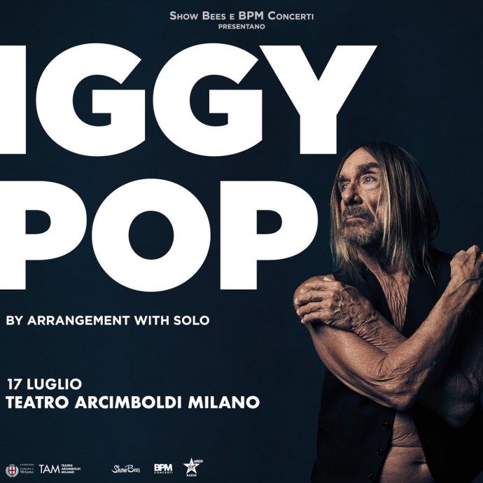 Iggy Pop - L’Iguana del Rock con la Free Band torna in Italia lunedì 17 luglio al TAM Teatro Arcimboldi Milano