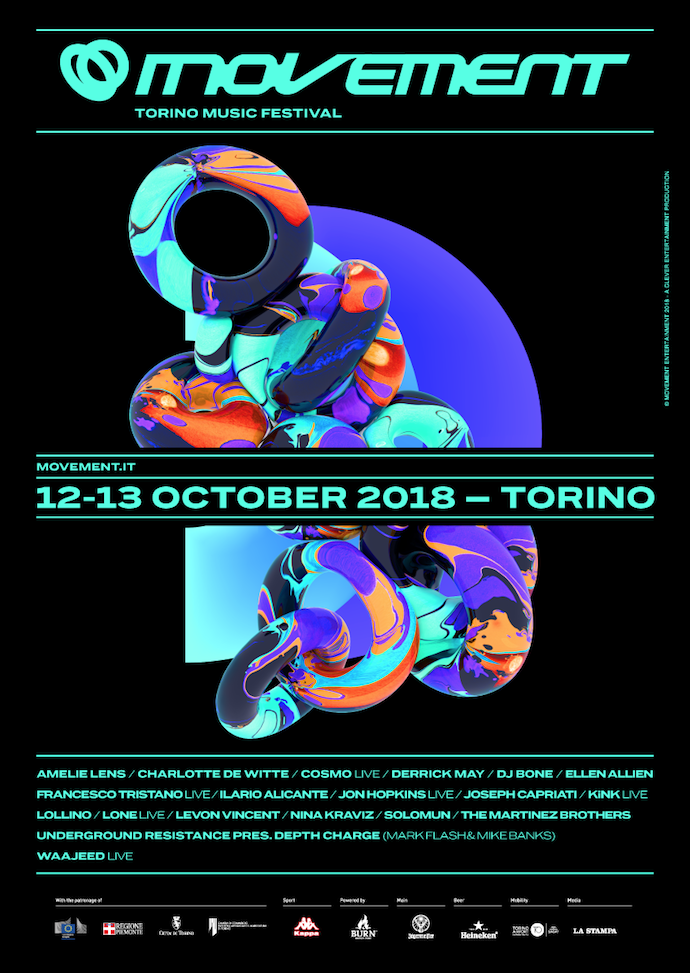 Movement Torino Music Festival - torna la due giorni dedicata alla musica elettronica - il 12 e 13 ottobre al Lingotto di Torino