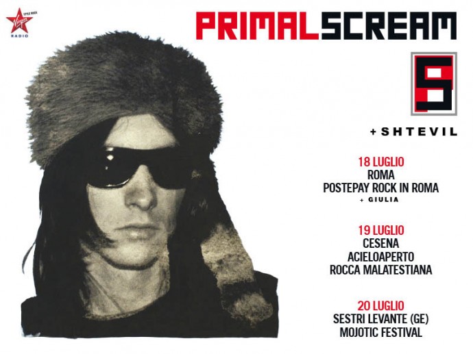 PRIMAL SCREAM: ecco le band di supporto per le tre date italiane!